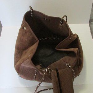 Ah-Dorned Neoprene Tote Large Bag Brown